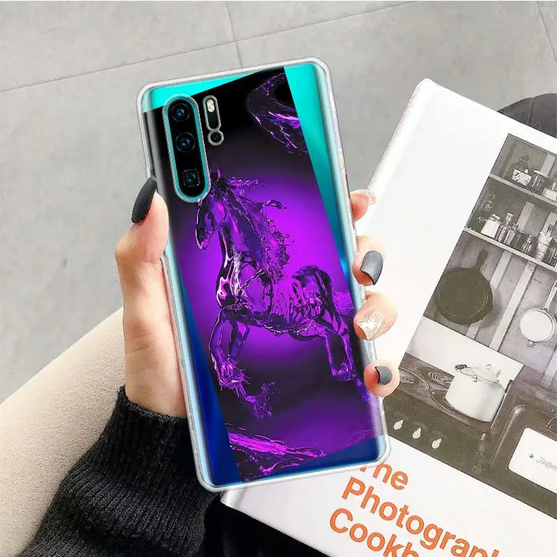 Футляр фиолетового цвета infinity on для huawei P20 P30 P Smart Z Plus P10 mate 30 10 20 Lite Pro силиконовый чехол для телефона