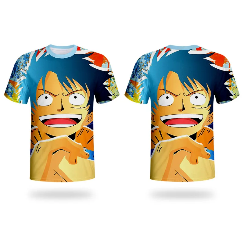 WHOSONG прыгающий аниме мультфильм One Piece 3D футболка Luffy Portgas D. Забавная Ace мужская