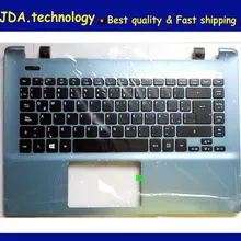 Wellendorff верхний чехол для ноутбука ACER ASPIRE E14 E5-471G E5-421G E5-411 E5-471 и Упор для рук; Большие европейские клавиатура верхняя крышка, зеленый