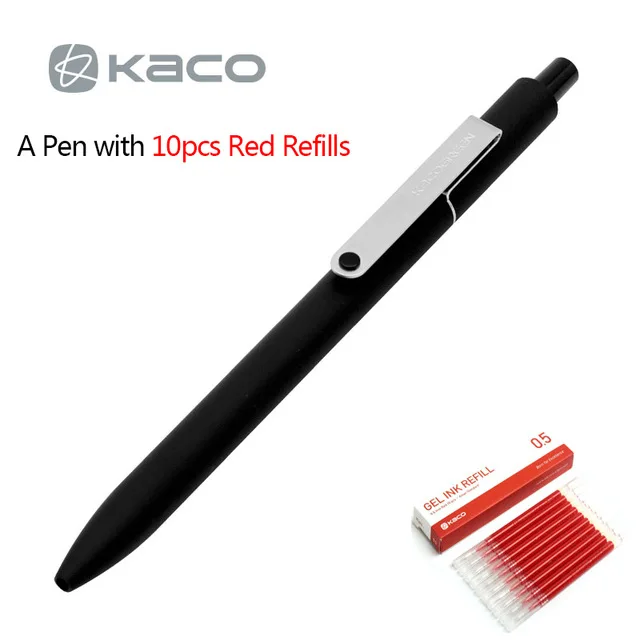 Pen With Red Refill Xiaomi Mijia умный дом Kaco благородный бумажный Ноутбук PU Слот для карт кошелек книга для офиса путешествия с подарком - Цвет: Pen With Red Refill
