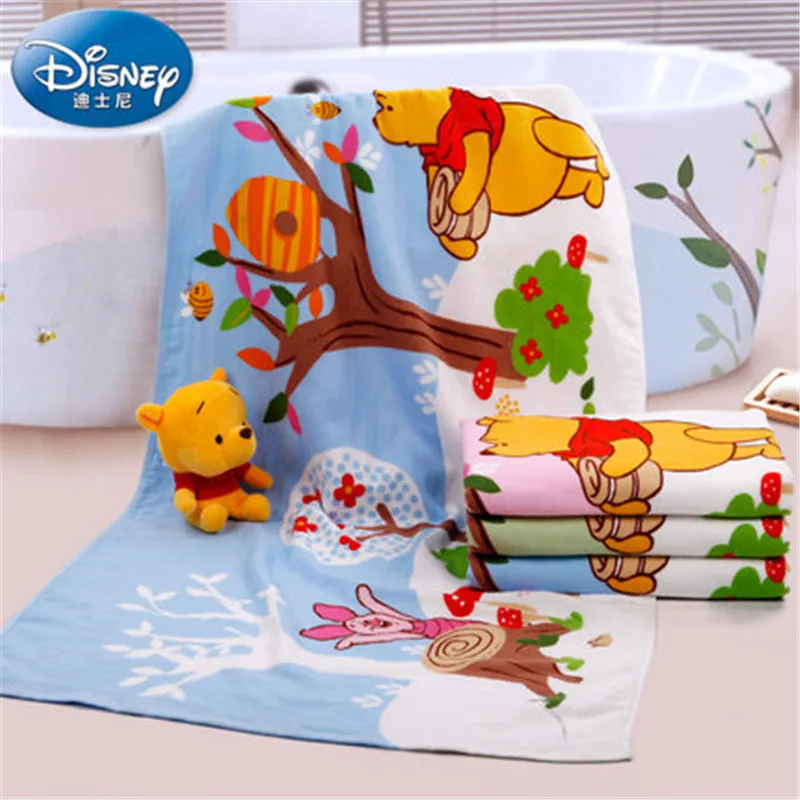 

Disney Winnie the Pooh 100% cotton gauze large bath towel Baby comfort 70 * 140cm bath towel Girls Kids Teens Bath / Beach Towel