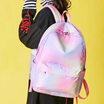 

Girls Schoolbag For Women New Female School Bag Pink Travel Backpack Purses Laptop Book Bags for Teenage Girls