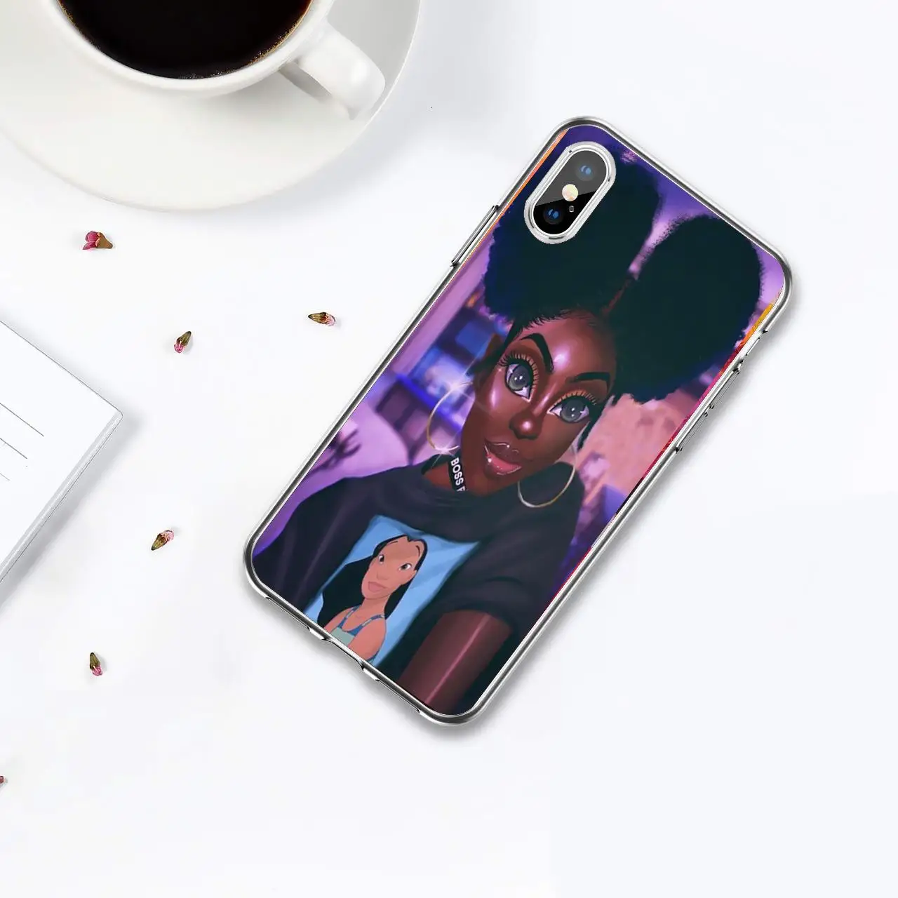 Силиконовый чехол для телефона для iPhone 11por XR XS 7 8 6S 5S, серия African explosion head girl TPU силиконовый чехол для телефона s - Цвет: B 2