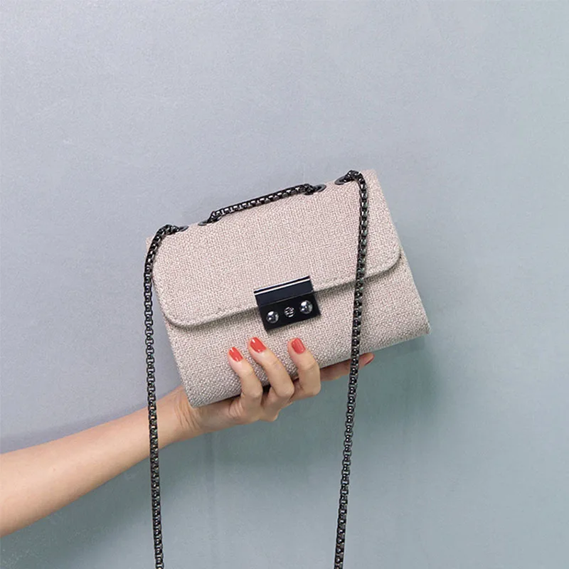 bags for women fashion chain crossbody bag is all over the place luxury handbags women bags designer - Цвет: Бежевый