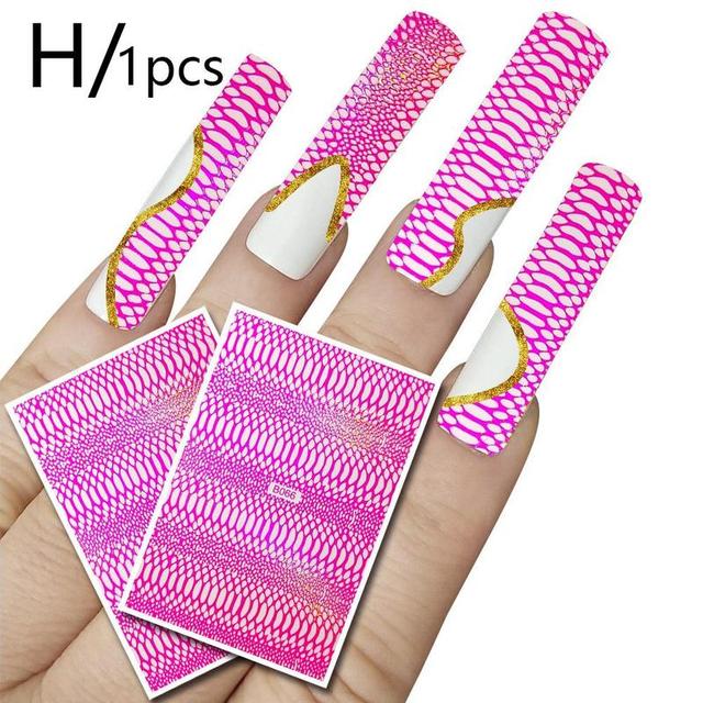Ice Patch Nail Sticker Japanese Aurora Ice Sticker Decals Self Adhesive Nails Design Sticker Manicure Decoration