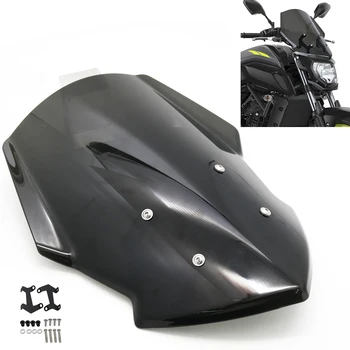 

Motorcycle Windshield Adjustable Windshield Extension Spoiler Windscreen Air Deflecto For Yamaha MT07 2018 2019 accessories