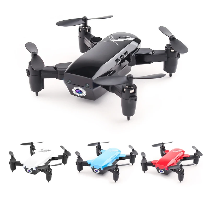 Мини-Дрон с камерой 0.3MP HD RC вертолет с WiFi Безголовый режим RC Квадрокоптер с камерой Режим высокой фиксации игрушки для детей