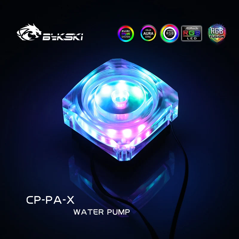Bykski CP-PA-X бесшумные RGB PWM DDC PC водяные охлаждающие насосы поток 3800 л/ч подъем 3 метра
