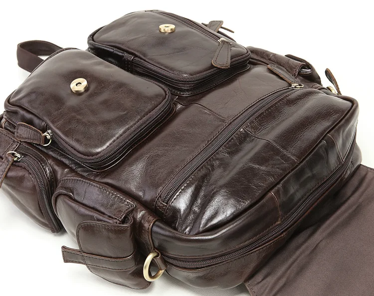 Bolso Hombre Cuero Genuino De Hombro Sac a Dos Homme Voyage непроницаемый винтажный Cuir Marron De Lux мужской рюкзак из коровьей кожи