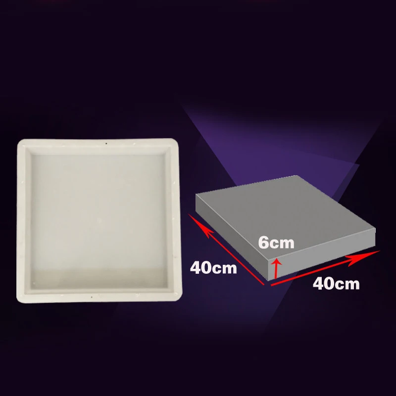 

DIY Concrete Fence Mold Garden Pool Plastic Mold Square Block Brick Courtyard Antique Yard Pond Paving Molds 40x40x3cm