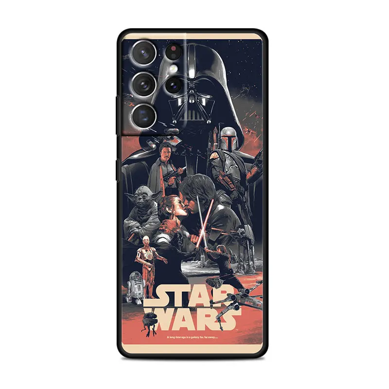 Star Wars hero battle For Samsung Galaxy S22 S21 Ultra S20 FE Lite S10 S9 S8 Plus 5G Silicone Soft Black Phone Case kawaii phone case samsung Cases For Samsung