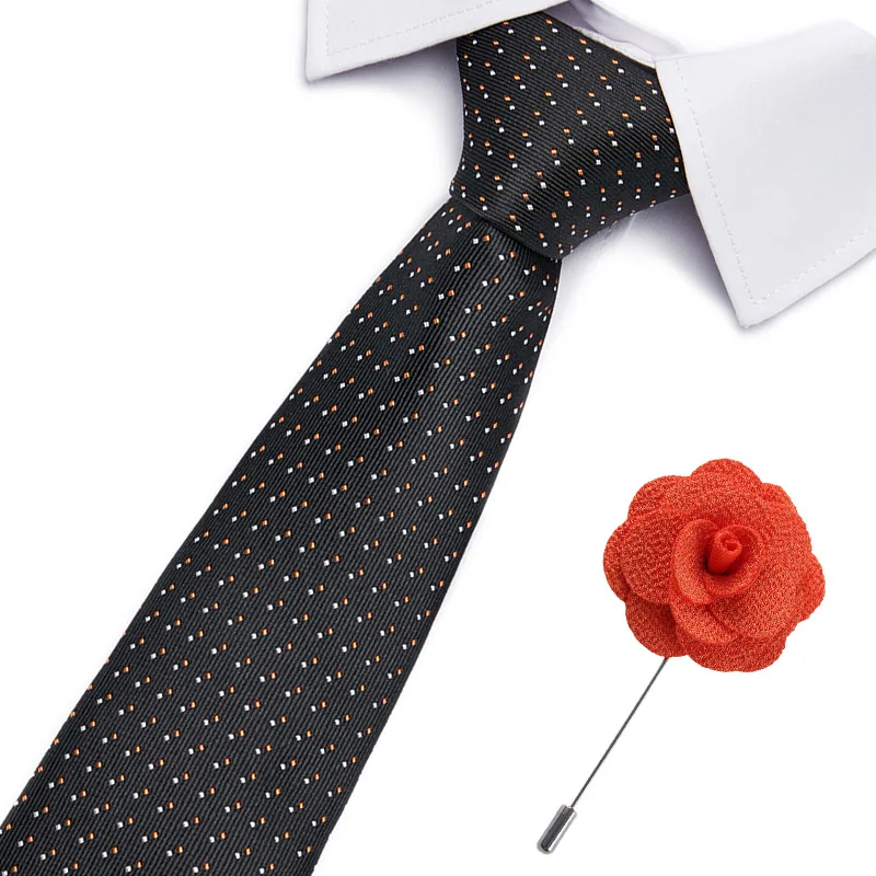 

New Formal Ties For Men Classic Polyester Woven 100% Silk Plaid Necktie Fashion Slim 7.5 CM Wedding Business Male Casual Gravata