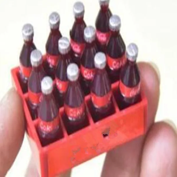 

12pcs Mini Cola Model Dollhouse Miniatures 1:12 Toy Dolls Kits Mini Decoration Gifts Dollhouse Accessories Doll House Products