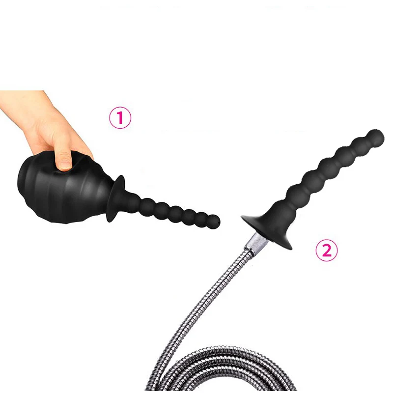 Wetips Silicone Enema Anal Cleaning Anus Cleaner Douche Shattaf Portatil Ducha Shower Bidet Washing Ducha Higienica Anal Shower
