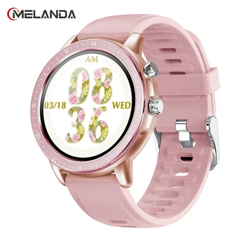 

MELANDA 2020 New Smart Watch Women Men Sport 1.3" Heart Rate Blood Pressure Monitor Fitness Tracker Smartwatch For iOS Android