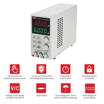 

New Switching DC Power Supply 4 Digits Display LED 0-32V 0-6A Adjustable Mini Power Supply AC 220V 50Hz