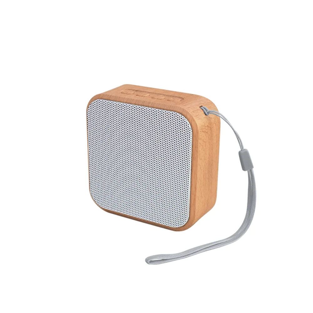 

Portable Bluetooth Speaker Wooden Wireless Mini Loudspeaker 3D Stereo With Mic Support TF FM USB AUX