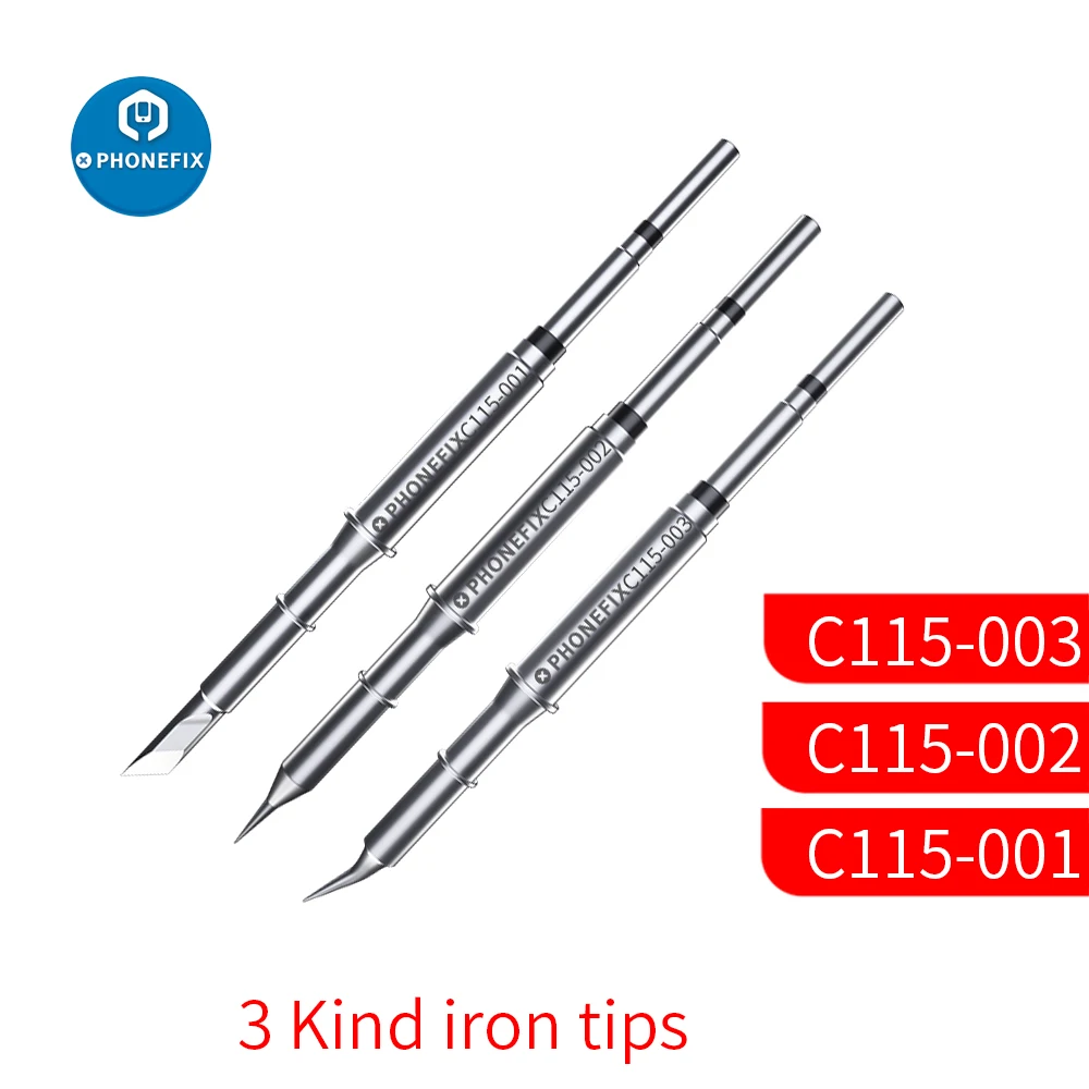 

OEM JBC Tips C115 C210 Soldering Iron Tip for JBC CD-2SD/CD-2SHE Sugon JABE Aixun Aifen i2C GVM T115 T210 Handle Welding Station