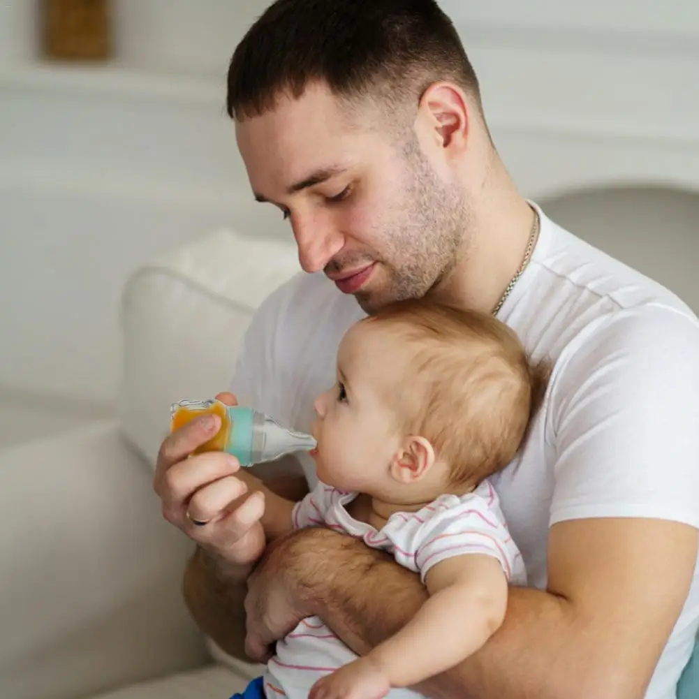 Baby Pacifier Type Medicine Feeder Edible Silicone Simulation Pacifiers With Scale Water Feeder Silicone Bottle Baby Supplies