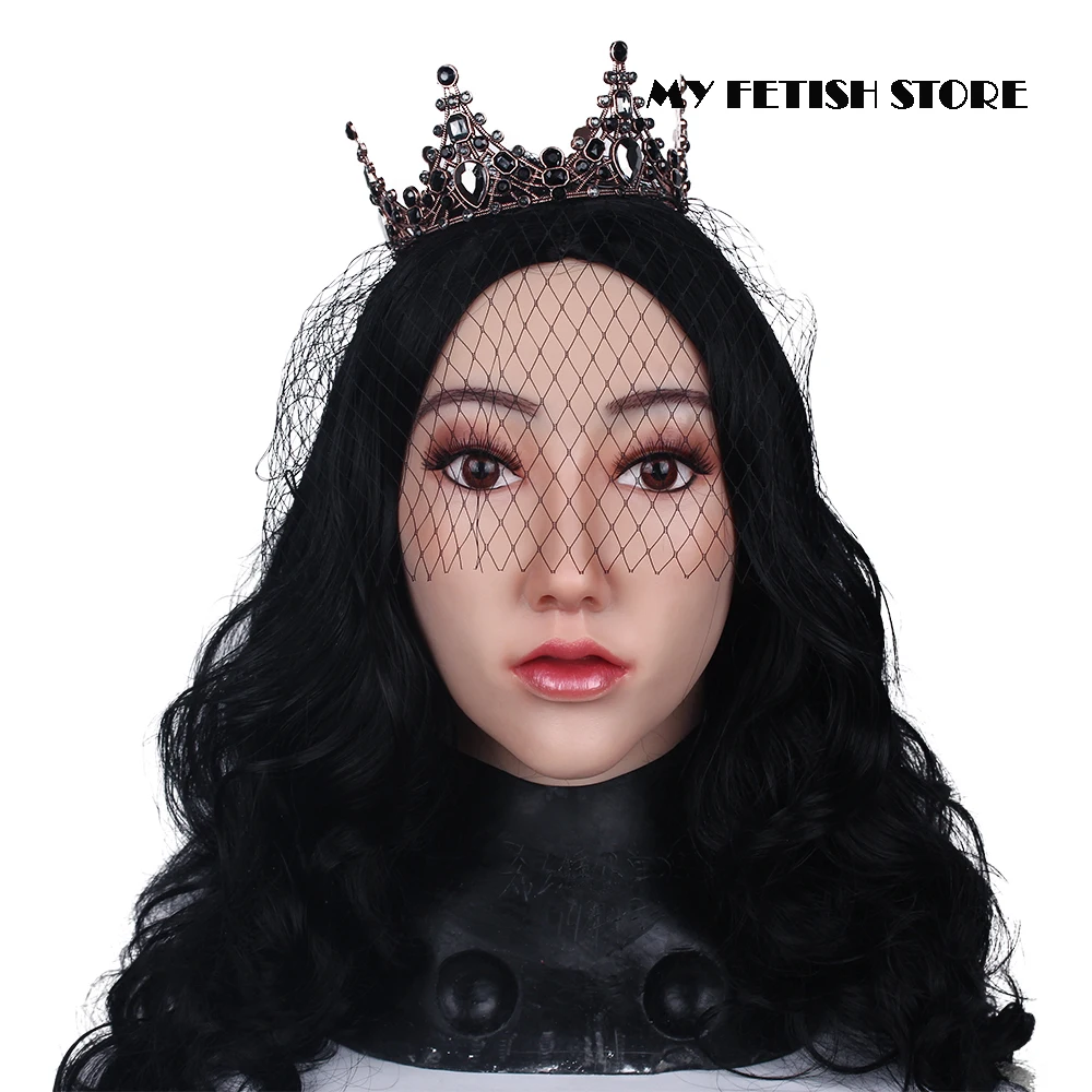 (Sivir)Crossdress Full Head Realistic Silicone Girl/ Female Disguise Party Cosplay Transgender Mask Male To Drag Queen | Тематическая
