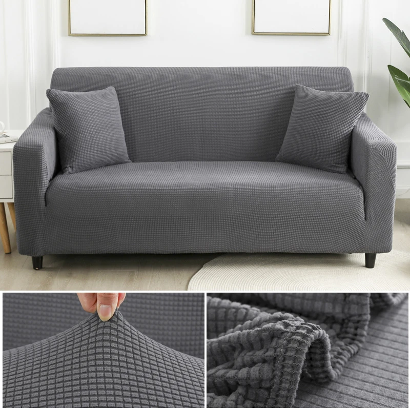 Funda de sofá completa elástica universal,toalla para sillón de 1234 plazas,ideal para la sala de estar #White 