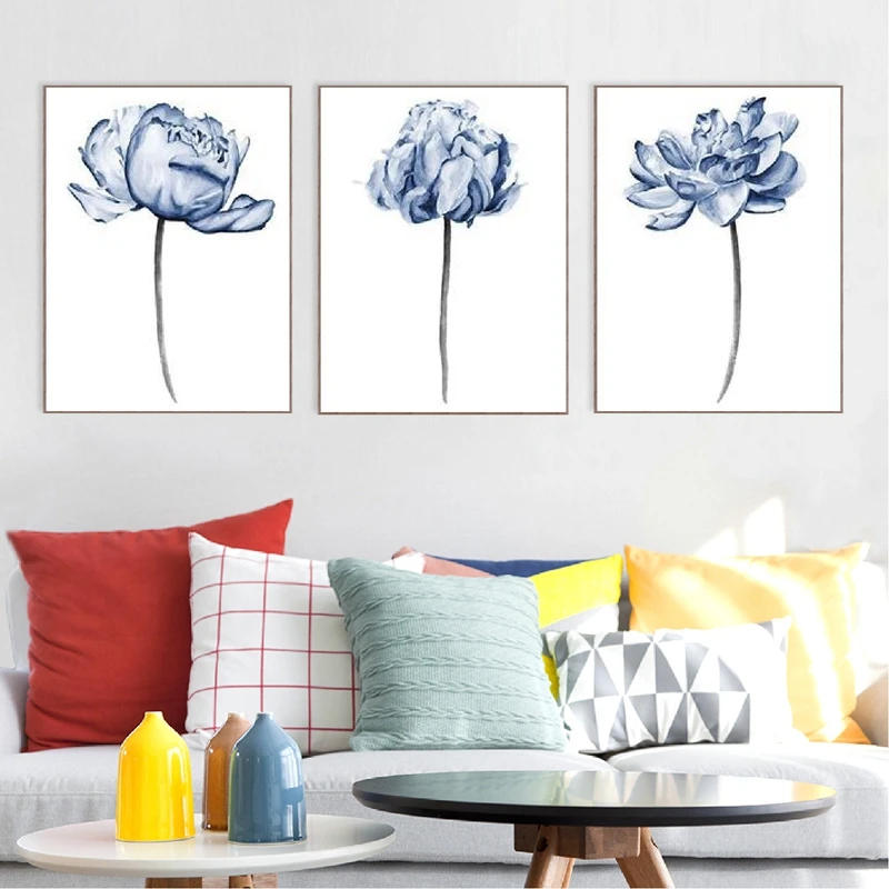 Watercolor-Flowers-Posters-Print-Kitchen-Wall-Decor-Blue-Peony-Bedroom-Wall-Art-Canvas-Painting-Pictures-Living (3)