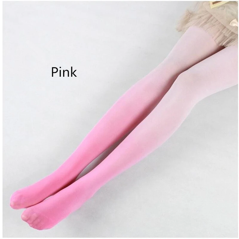 pink stockings Женские чулки градиентные цветные длинные чулки секс рождественские акции синий розовый коричневый желтый фиолетовый - Цвет: pink stockings