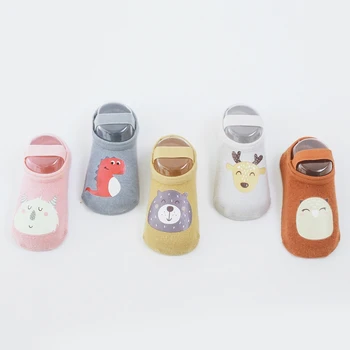 

2020 Newborn Baby Flower Print Sole Soft Sock Boys Girls Infant Toddler Anti-slip Floor Socks