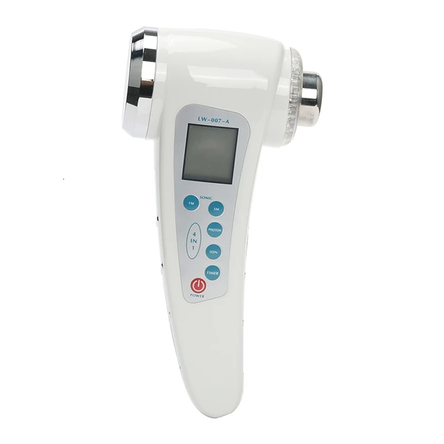 $US $55.00  Portable Ultrasonic Skin Treatment Equipment Facial Care with Lights Iontophoresis Apparatus