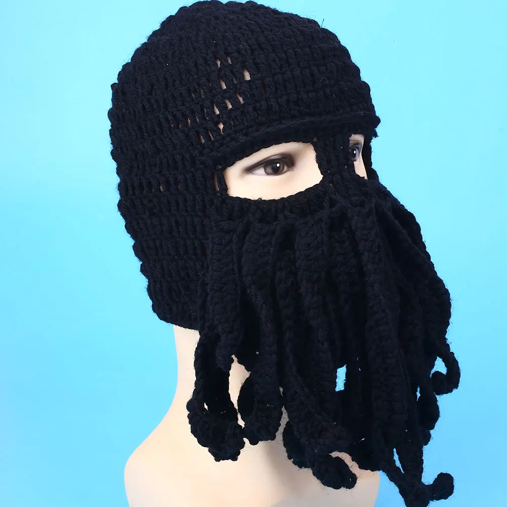 Comfortable Octopus Ski Cap Hat Beanies Ski Mask Warm Winter Accessory