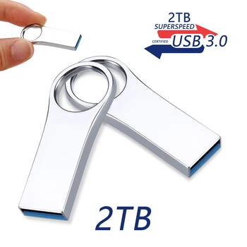 

32-2TB USB 3.0 U Disk Flash Drive Metal Storage External Storage Stick Flash Drive Memory Cards Phone External Storage