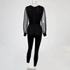 Rompers Womens Jumpsuit Black Elegant Sequins Mesh Glitter Party Night Sexy 2022 Spring Long Pants One Piece Clothes Overalls ► Photo 3/6