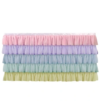 

5 Layer Tulle Table Skirt Tutu Table Skirts Baby Shower Birthday Party Table Skirts for Banquet Wedding Hotel Party Decoration