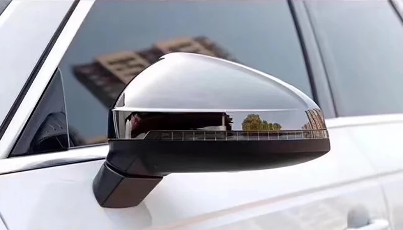 Для Audi A4 A5 B9 allroad Quattro S4 S5 боковое Крыло зеркала крышки подходят Audi зеркальные крышки Вольфрамовая сталь черный материал