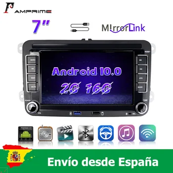 

AMprime 2G+16G Car Player Autoradio 7" Android 10.0 Touch Screen Car Radio Multimedia Player GPS Navigation TWO USB PORT FM