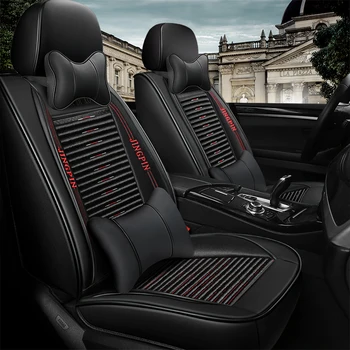 

Full Coverage PU Leather car seat cover flax fiber auto seats covers for volvo s40 s60 s80 v40 v50 v60 v70 xc40 xc70 xc90