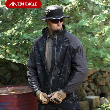 

Shark Soft Shell Military Tactical Jacket Men Waterproof Warm Windbreaker US Army Clothing Winter Big Size Men Camouflage Jacket