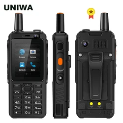 UNIWA – Smartphone F40 Zello 4G, téléphone portable, walkie talkie, étanche, robuste, écran tactile 4000 pouces, Quad Core, Android, 2.4 mAh 