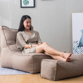 

No filling Indoor Lazy Lounger Adults Kids couch cover set Large Bean Bag Combination Sofas Cover Chairs No lining bag