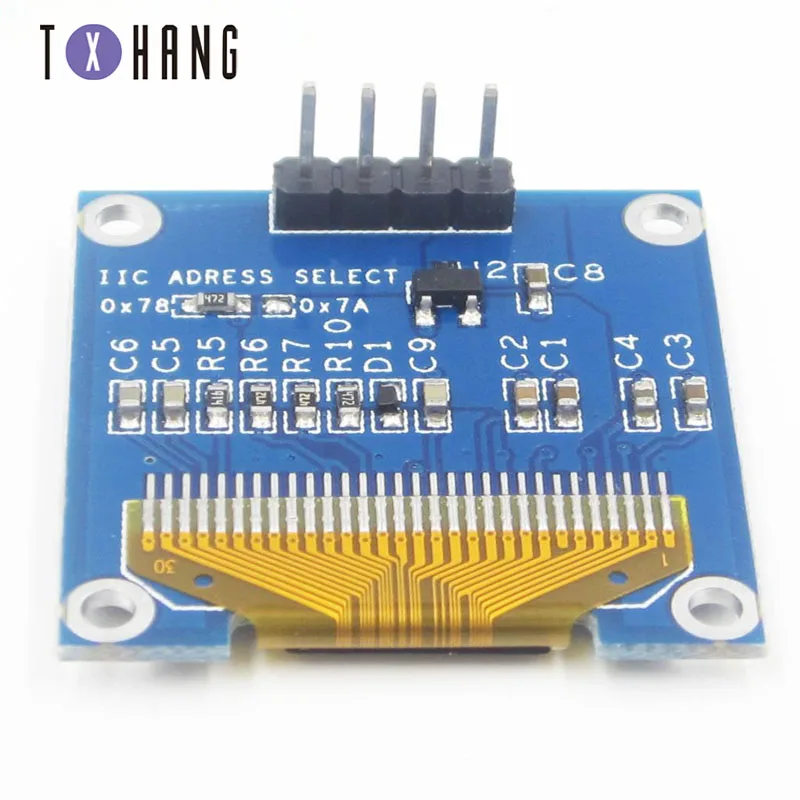 2PCS SSD1306 7Pin 0.96" White OLED Board 128X64 OLED LCD LED Display Module For Arduino IIC I2C Communicate SPI Serial DC 3-5V