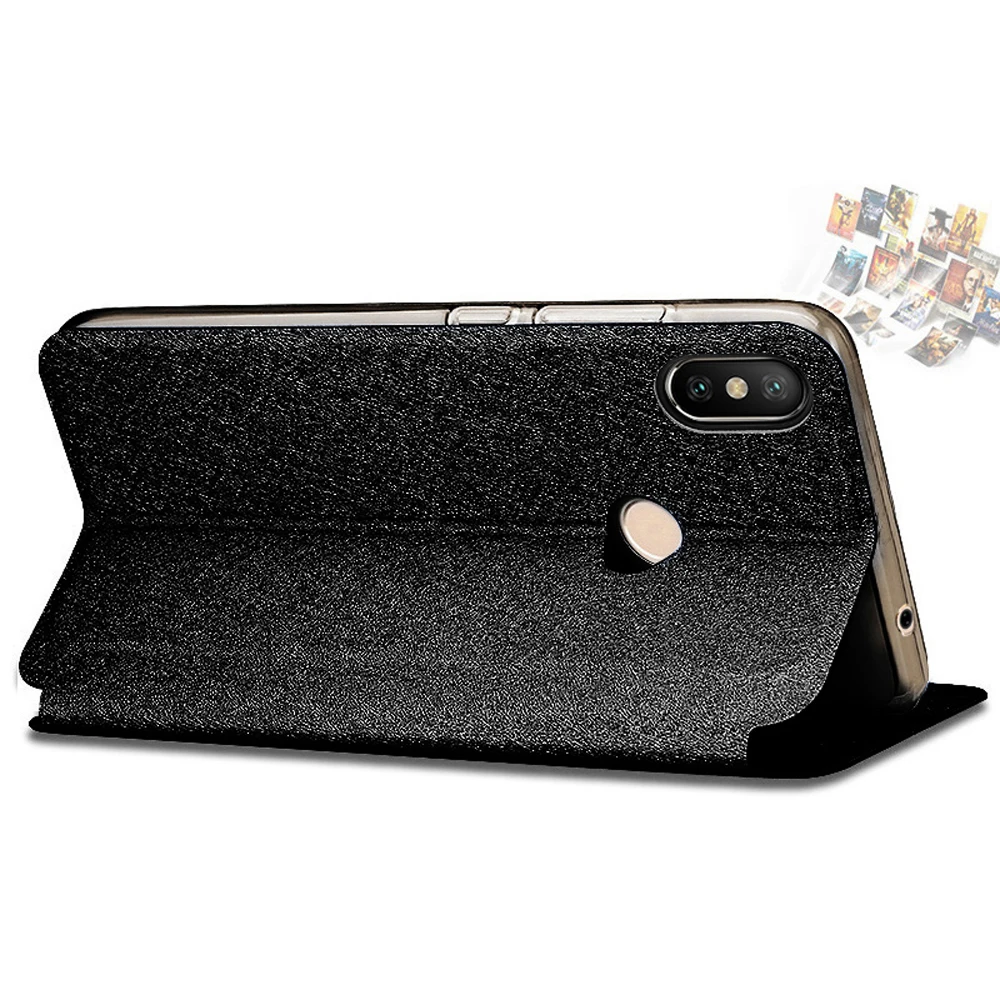 Luxurious Glitter Flip Leather Stand Case - Full Coverage TPU Back Cover
