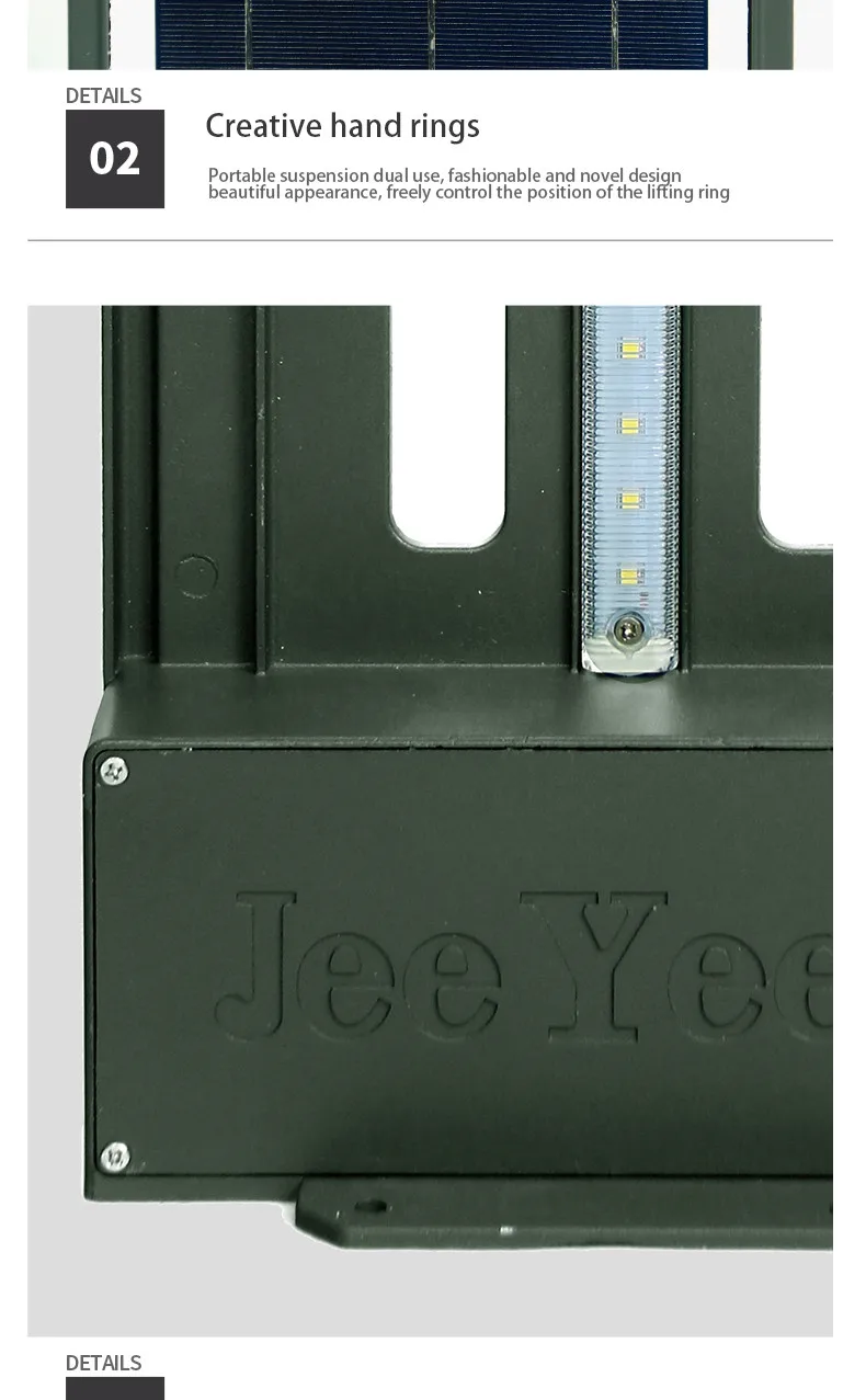 JeeYee Brand LED Solar Lamp Wall Street Light Super Bright Solar Led Light Outdoor Lighting Multi-function Portable Solar Lamps