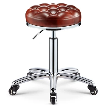 

Beauty Stool Rotating Lifting Work Bench Stool Barber Shop Hairdressing Chair Pulley Nail Stool Beauty Shop Dedicated
