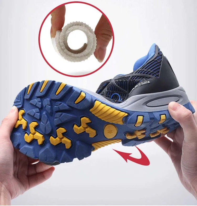Men And Women Work Shoes Safety Shoes Mens Lightweight Anti Smashing Steel Toe Outdoor Work Boots Breathable Mesh Sneaker