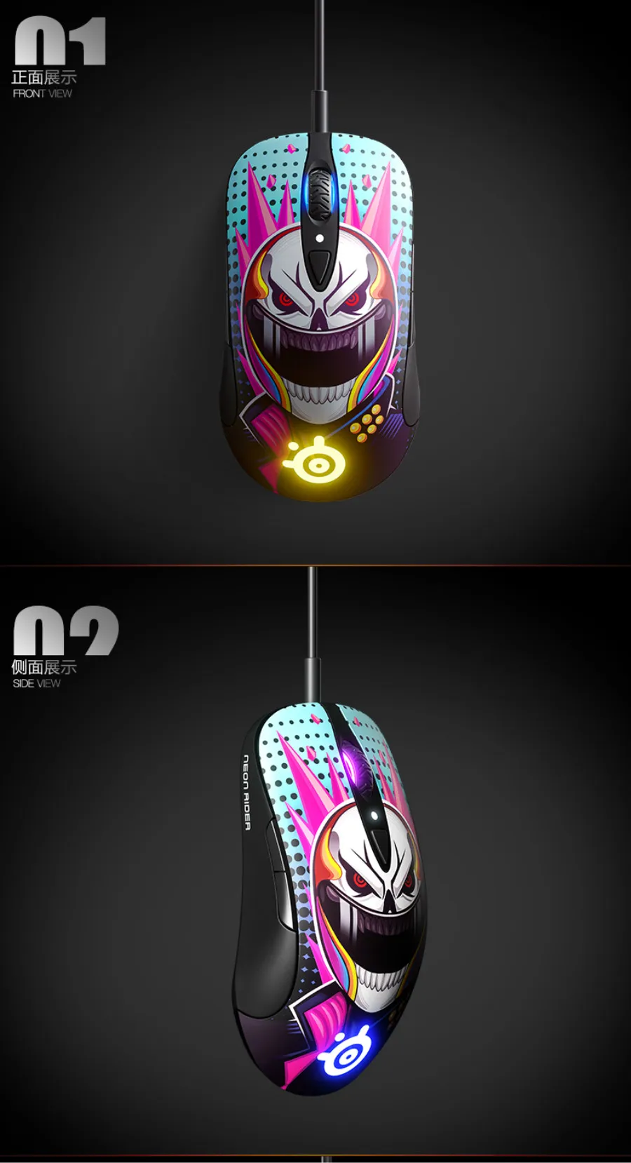 truemove pro sensor óptico 8 botões interruptores mecânicos rgb luz ratos