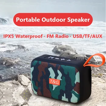 

2020 TG506 Bluetooth Speaker Portable TWS Series FM Radio TF Card Subwoofer Wireless Column Outdoor Small USB Speaker Box