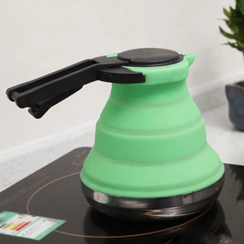 

Tools Camping Water Pot Coffee Tea Kettle Hiking Outdoor Kitchen Travel Foldable Collapsible Portable Silicone