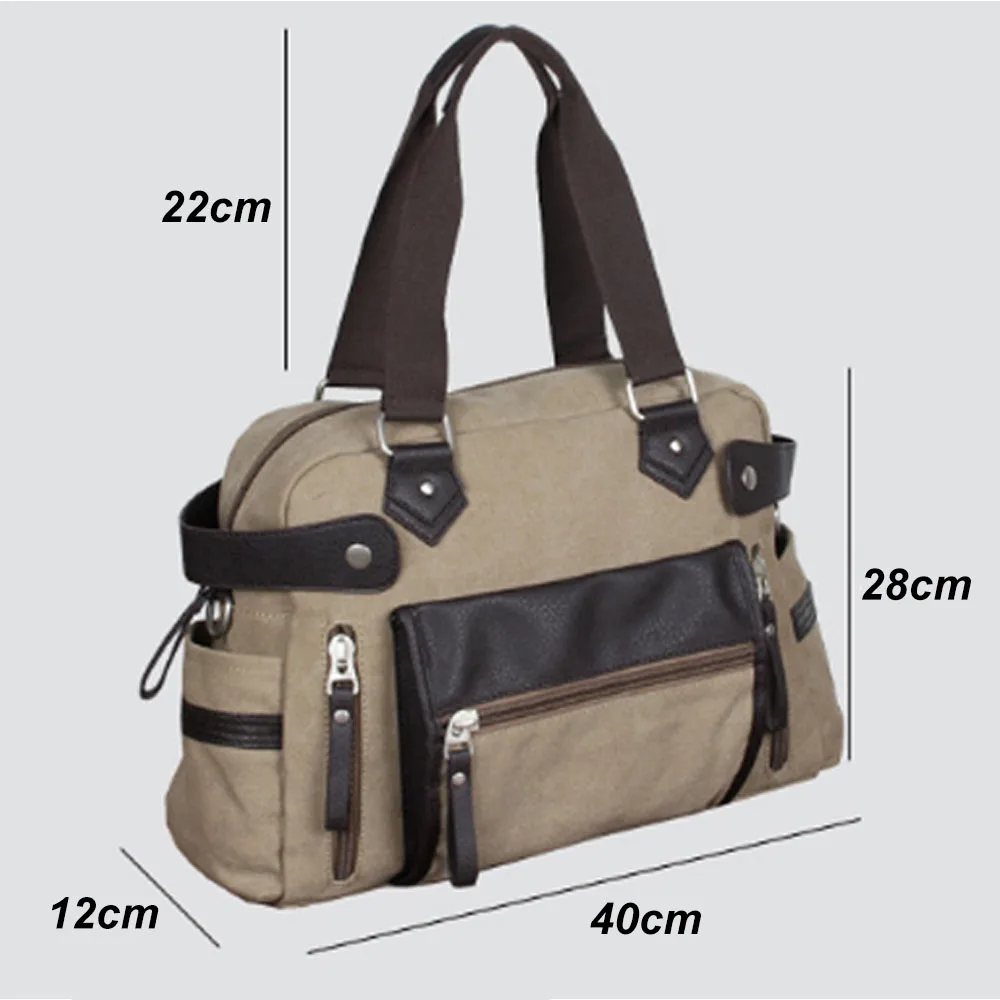 Male Bag England Retro Handbag Shoulder Bag Canvas Men Big Messenger Bags Travel Crossbody Duffle XA45C