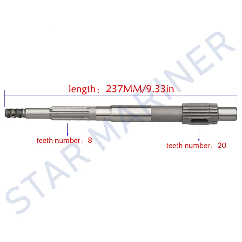 683-45611 Propeller Shaft For YAMAHA Parsun Powertec 2 Stroke 9.9HP 15HP Outboard Motor 683-45611-00 F15-06070001 Boat Engine