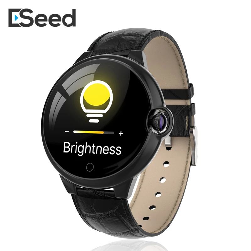 

Eseed Dr88 Smart watch men ip67 waterproof 1.22 inch 180mah long standby Blood Oxygen leather smartwatch for xiaomi huawei